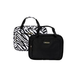 JOY 2-pack Light & Chic World Traveler Toiletry Cases Safari/Black